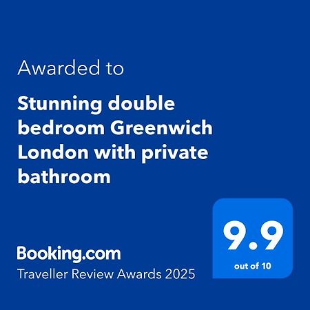 Stunning Double Bedroom Greenwich London With Private Bathroom Bagian luar foto